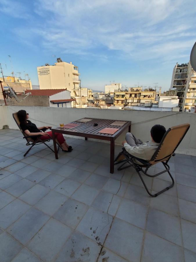 Terrace Roof Room @ Koridallos Metro St. & Piraeus Port Exterior foto